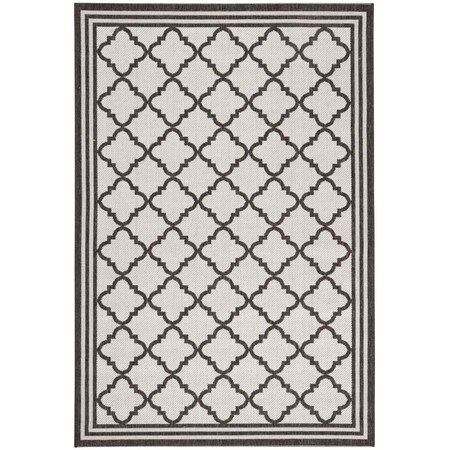 Safavieh 2 x 8 ft. Runner Linden 100 Power Loomed Rug; Light Grey & Charcoal LND121A-28